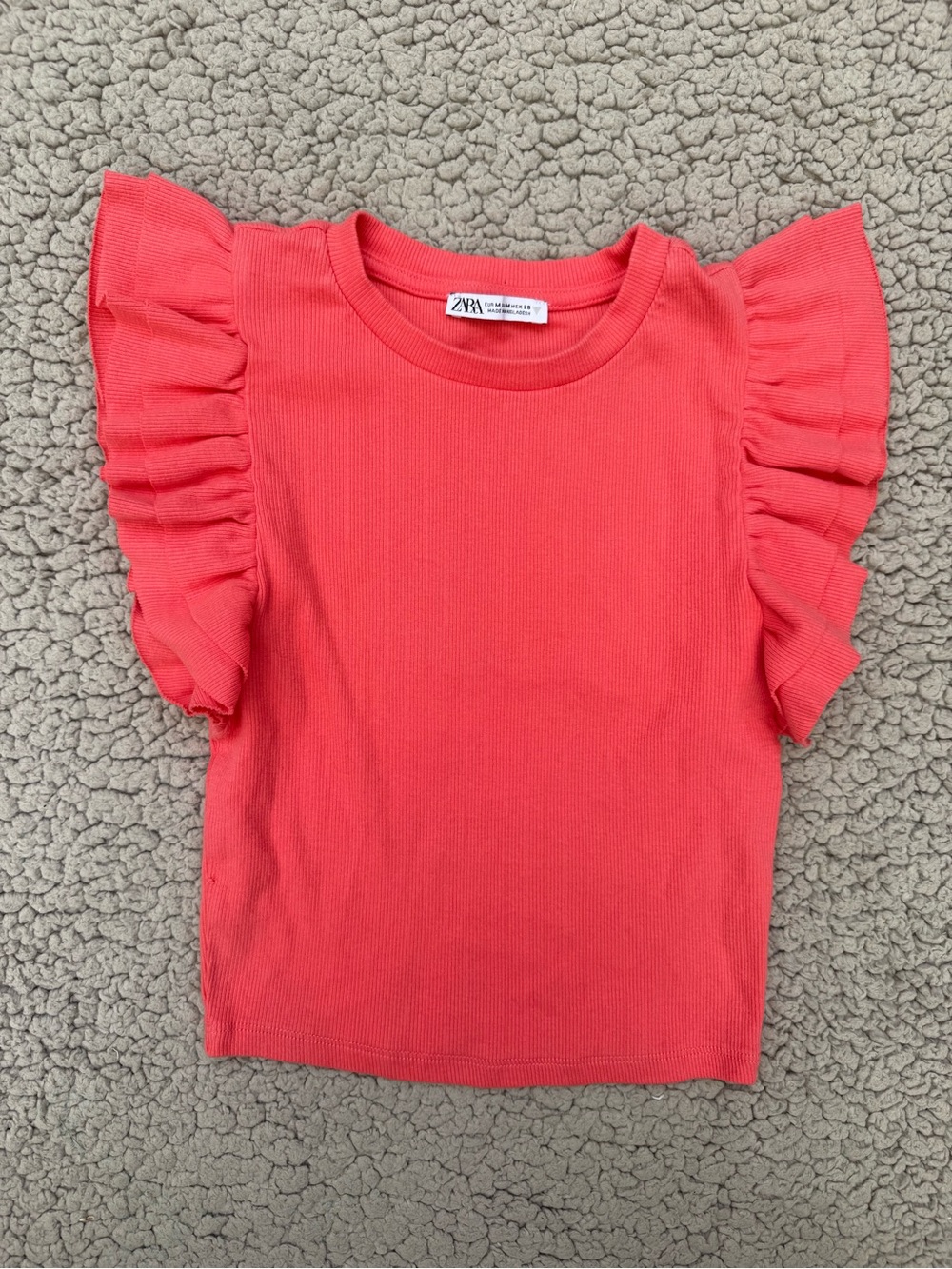 Zara coral top